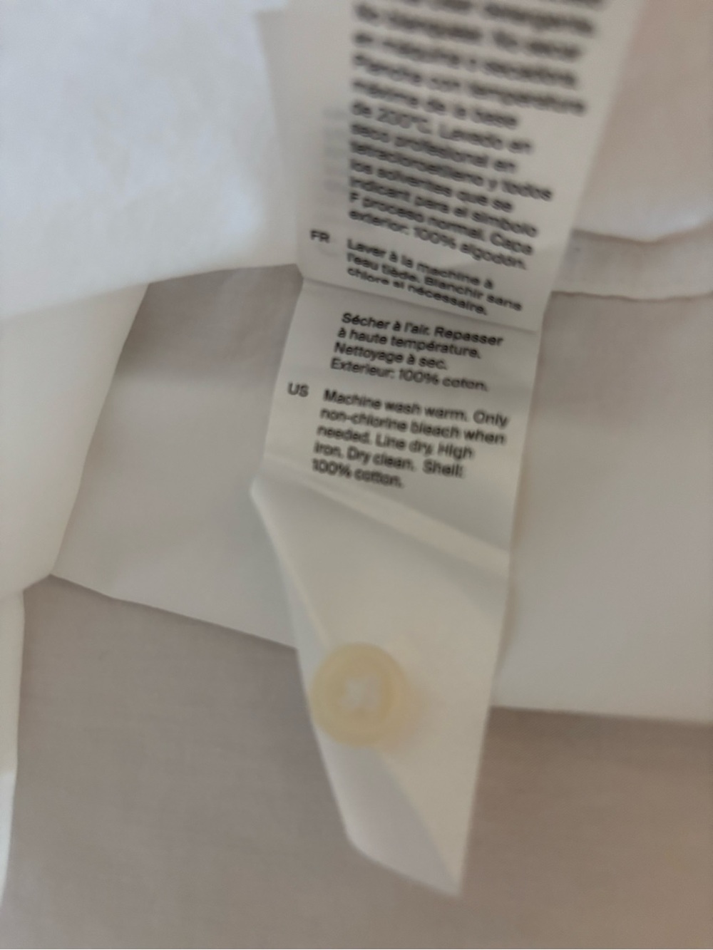COS White Long-Sleeve Button-Down Shirt - Picture 3 of 4